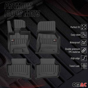 Land Rover Range Rover Velar Floor Mat - Omac - Proline Premium TPE - Black - 2018-2025